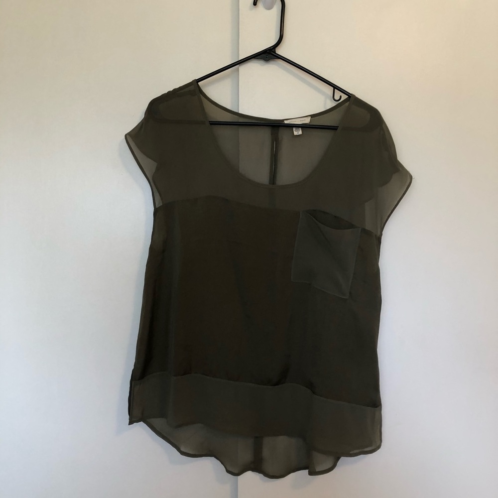Silence + Noise sheer top